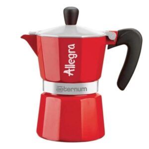 Cafetera moka Bialetti Allegra roja para 6 tazas