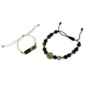 Juego de pulseras "Amo al café - Colombia"